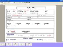 53 Printable Job Card Template Word Download for Job Card Template Word
