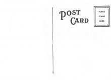 53 Printable Postcard Back Template 4X6 for Ms Word for Postcard Back Template 4X6