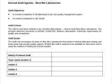 53 Printable Template For Audit Agenda PSD File for Template For Audit Agenda