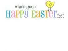 Easter Card Template Free Printable