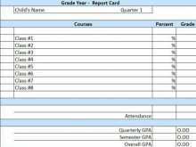 53 Report High School Report Card Template Excel for Ms Word with High School Report Card Template Excel