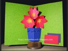 53 Report Pop Up Card Bouquet Template Maker with Pop Up Card Bouquet Template