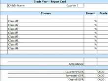 53 Standard Blank Report Card Template Homeschool Download for Blank Report Card Template Homeschool