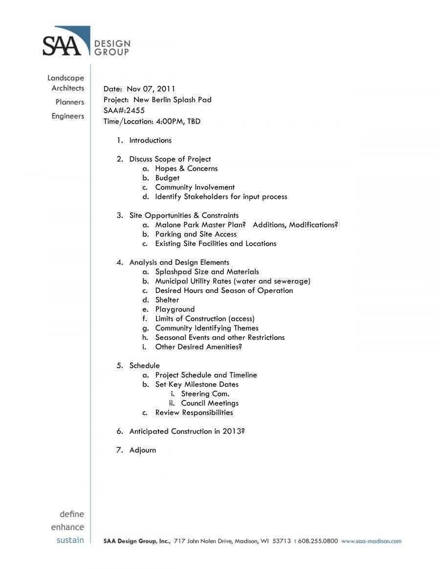 53 Standard Construction Project Kickoff Meeting Agenda Template for Construction Project Kickoff Meeting Agenda Template