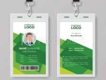 53 Standard Id Card Template Green in Photoshop by Id Card Template Green