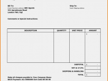 53 Standard Invoice Template For Construction Work in Word for Invoice Template For Construction Work