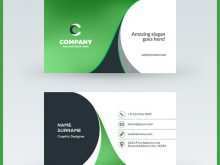 53 The Best Name Card Template Green Now with Name Card Template Green