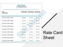 53 The Best Rate Card Template Examples with Rate Card Template Examples