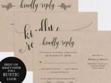 Rsvp Card Template 8 Per Page