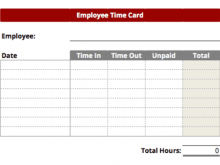53 The Best Simple Time Card Template Excel Maker for Simple Time Card Template Excel