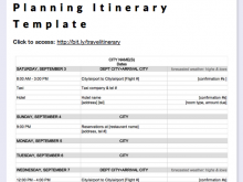 53 The Best Travel Agenda Template Free in Word by Travel Agenda Template Free