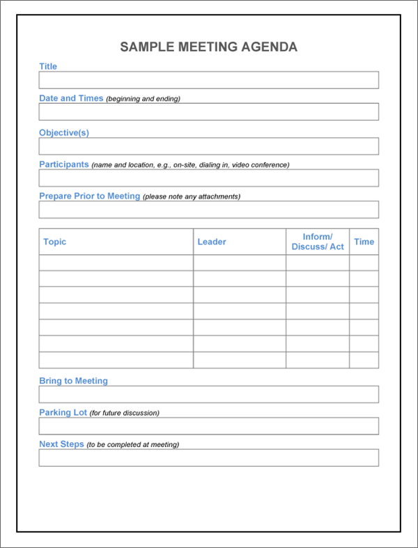53 Visiting Meeting Agenda Template With Objectives Maker by Meeting Agenda Template With Objectives