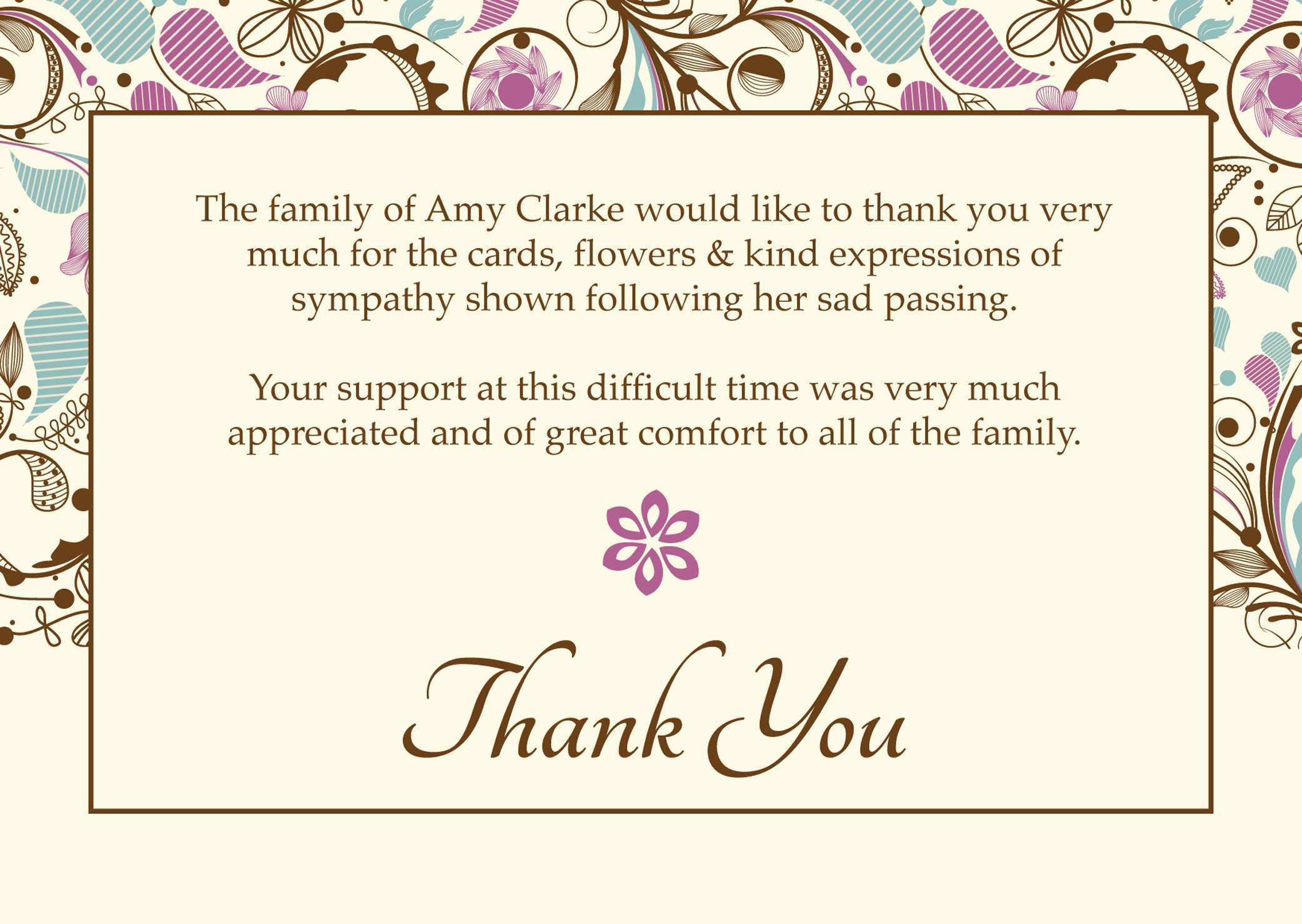 54 Blank Thank You Name Card Template Formating for Thank You Name Card Template