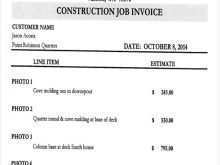 54 Create Construction Work Invoice Template Formating by Construction Work Invoice Template