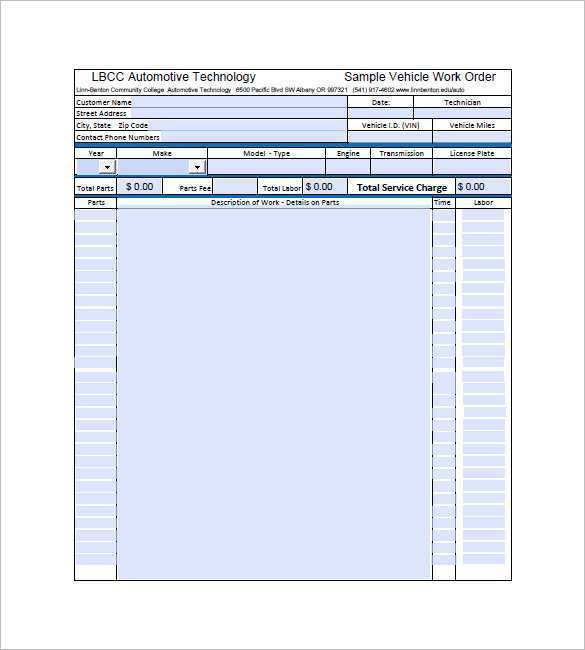 54 Creating Garage Invoice Template Excel Maker with Garage Invoice Template Excel
