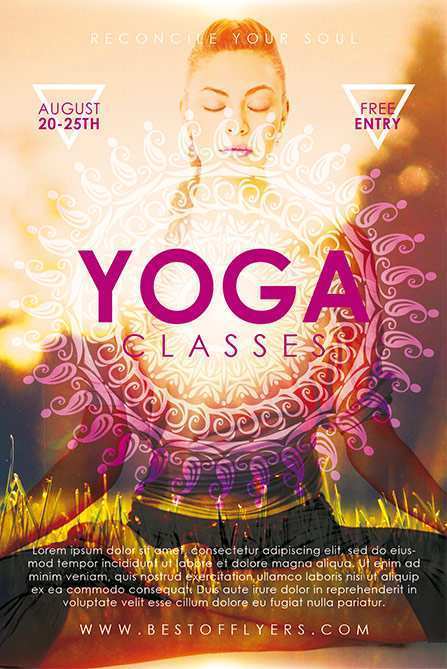 54 Creating Yoga Flyer Template Now for Yoga Flyer Template