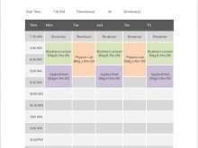 54 Creative Class Schedule Spreadsheet Template for Ms Word by Class Schedule Spreadsheet Template