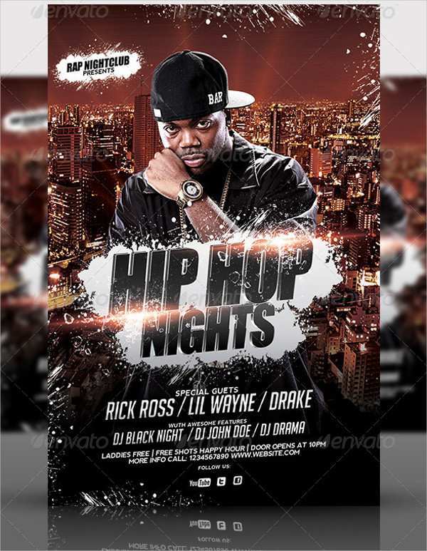 54 Customize Our Free Free Hip Hop Flyer Templates PSD File with Free Hip Hop Flyer Templates