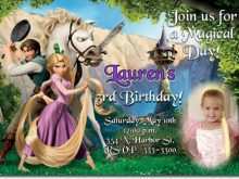 54 Customize Rapunzel Birthday Card Template With Stunning Design by Rapunzel Birthday Card Template