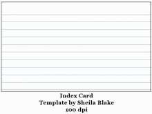 54 Format Word Document Index Card Template by Word Document Index Card Template