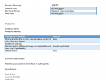 Invoice Template For Non Vat Registered Company