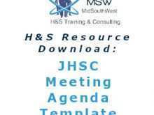 54 Free Printable Jhsc Meeting Agenda Template For Free for Jhsc Meeting Agenda Template