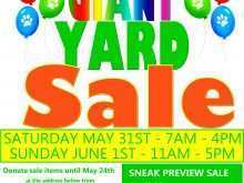 54 Free Yard Sale Flyer Template With Stunning Design with Yard Sale Flyer Template