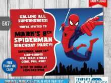 54 How To Create Spiderman Thank You Card Template Download for Spiderman Thank You Card Template