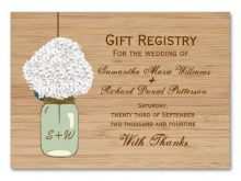 54 How To Create Wedding Registry Card Templates Maker with Wedding Registry Card Templates