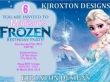 54 Online Elsa Birthday Card Template For Free for Elsa Birthday Card Template