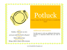 54 Online Potluck Flyer Template Free in Photoshop for Potluck Flyer Template Free