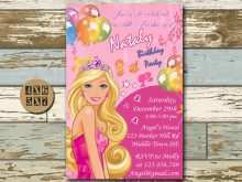 54 Printable Birthday Card Template Barbie Formating with Birthday Card Template Barbie