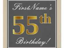 54 Report 55Th Birthday Card Template For Free by 55Th Birthday Card Template