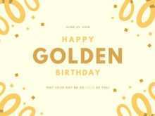 54 Standard Golden Birthday Card Template for Ms Word for Golden Birthday Card Template