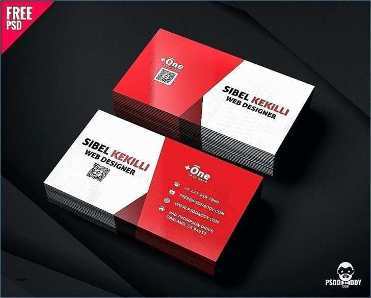 2 Sided Business Card Template Word