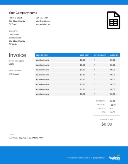 54 The Best Blank Invoice Template Google Sheets in Photoshop with Blank Invoice Template Google Sheets