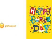 55 Adding Birthday Card Templates To Print Formating for Birthday Card Templates To Print