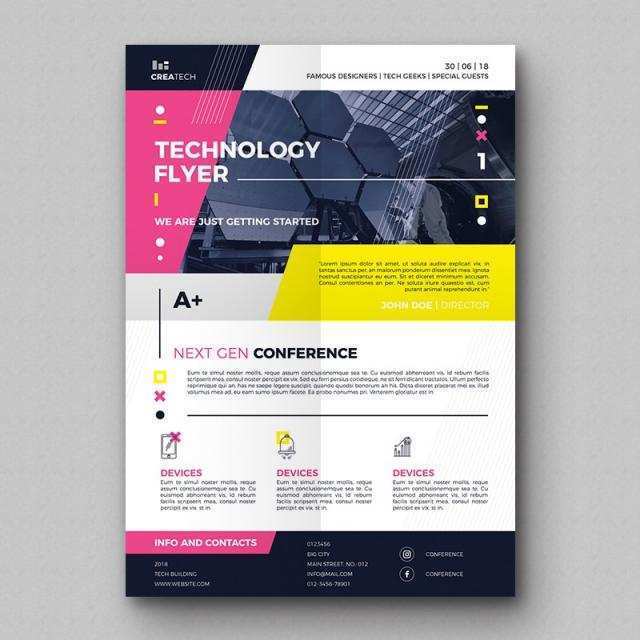 55 Adding Technology Flyer Template Layouts with Technology Flyer Template