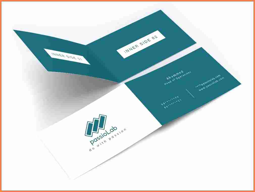 55 Best Folded Business Card Design Template in Photoshop for Folded Business Card Design Template