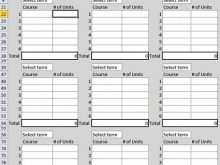 55 Blank Four Year Class Schedule Template For Free for Four Year Class Schedule Template