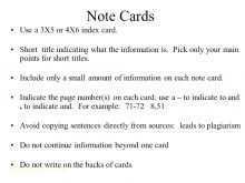 4X6 Index Card Template For Mac