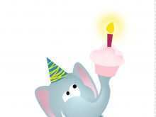 55 Create Elephant Birthday Card Template for Ms Word with Elephant Birthday Card Template
