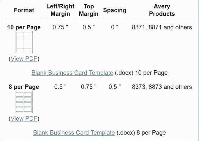 55 Creative Blank Business Card Template Avery 8871 Templates by Blank Business Card Template Avery 8871