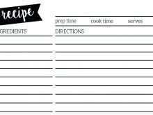 55 Creative Blank Recipe Card Template For Word For Free with Blank Recipe Card Template For Word