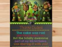55 Creative Ninja Turtle Thank You Card Template For Free by Ninja Turtle Thank You Card Template