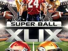 55 Creative Super Bowl Party Flyer Template For Free by Super Bowl Party Flyer Template
