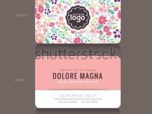 55 Customize Floral Name Card Template Free Maker with Floral Name Card Template Free