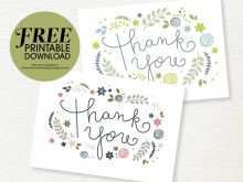 55 Customize Free Printable Thank You Card Template Pdf Maker with Free Printable Thank You Card Template Pdf
