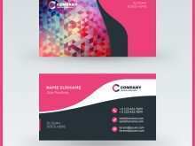 Business Card Template Two Sided