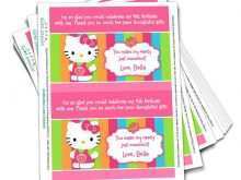 55 Customize Our Free Thank You Card Template Hello Kitty For Free with Thank You Card Template Hello Kitty